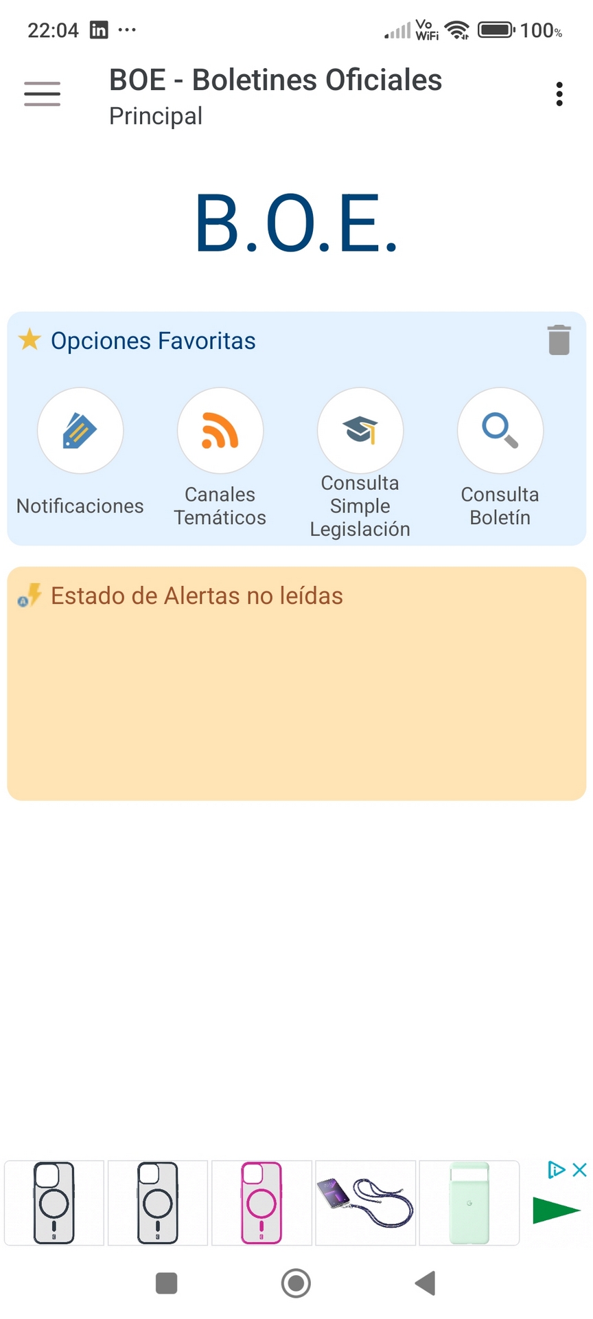 Panel de Control del BOE